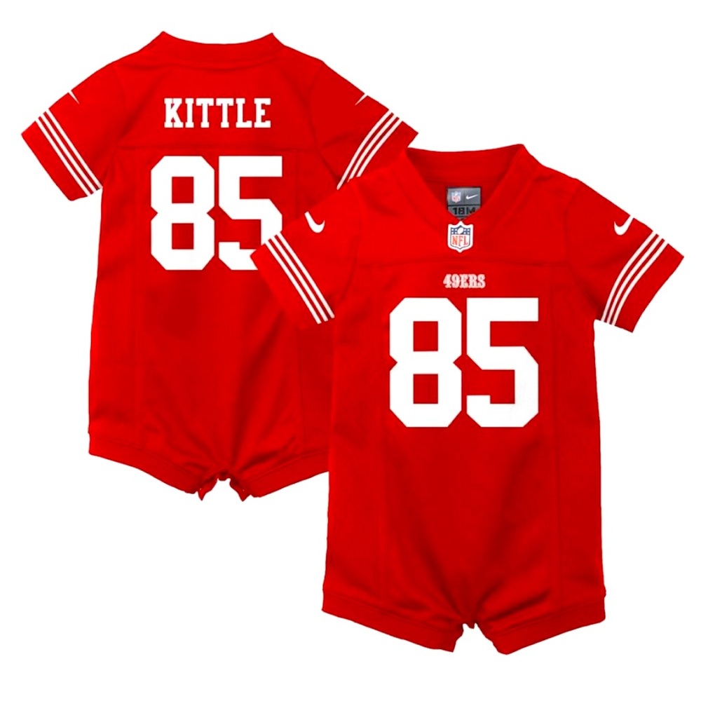 Nike George Kittle San Francisco 49ers Infant Romper Jersey. SZ: 6-9M